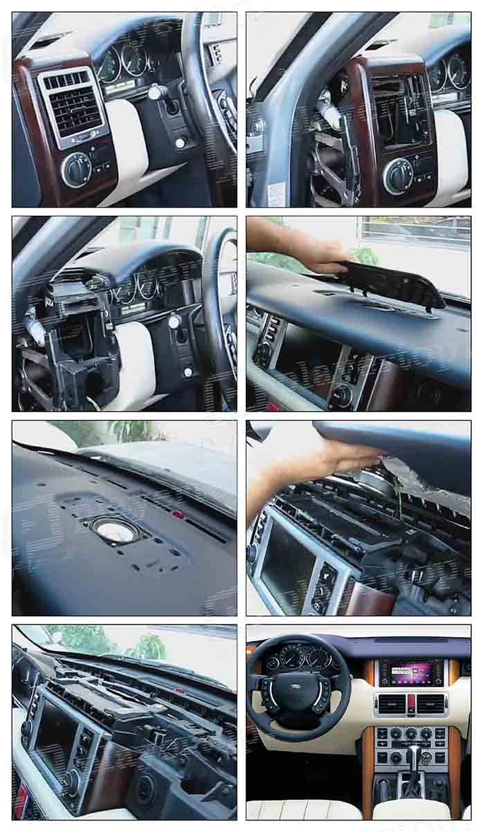 installation autoradio range rover 2003 2004